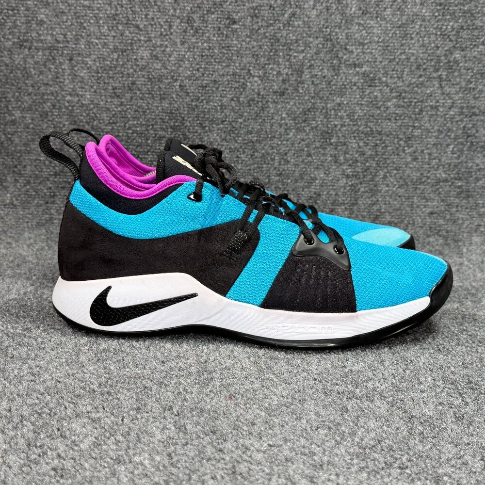 Nike PG 2 Basketball Shoes Mens Size 12 Blue Lagoon Athletic Paul George Hooping